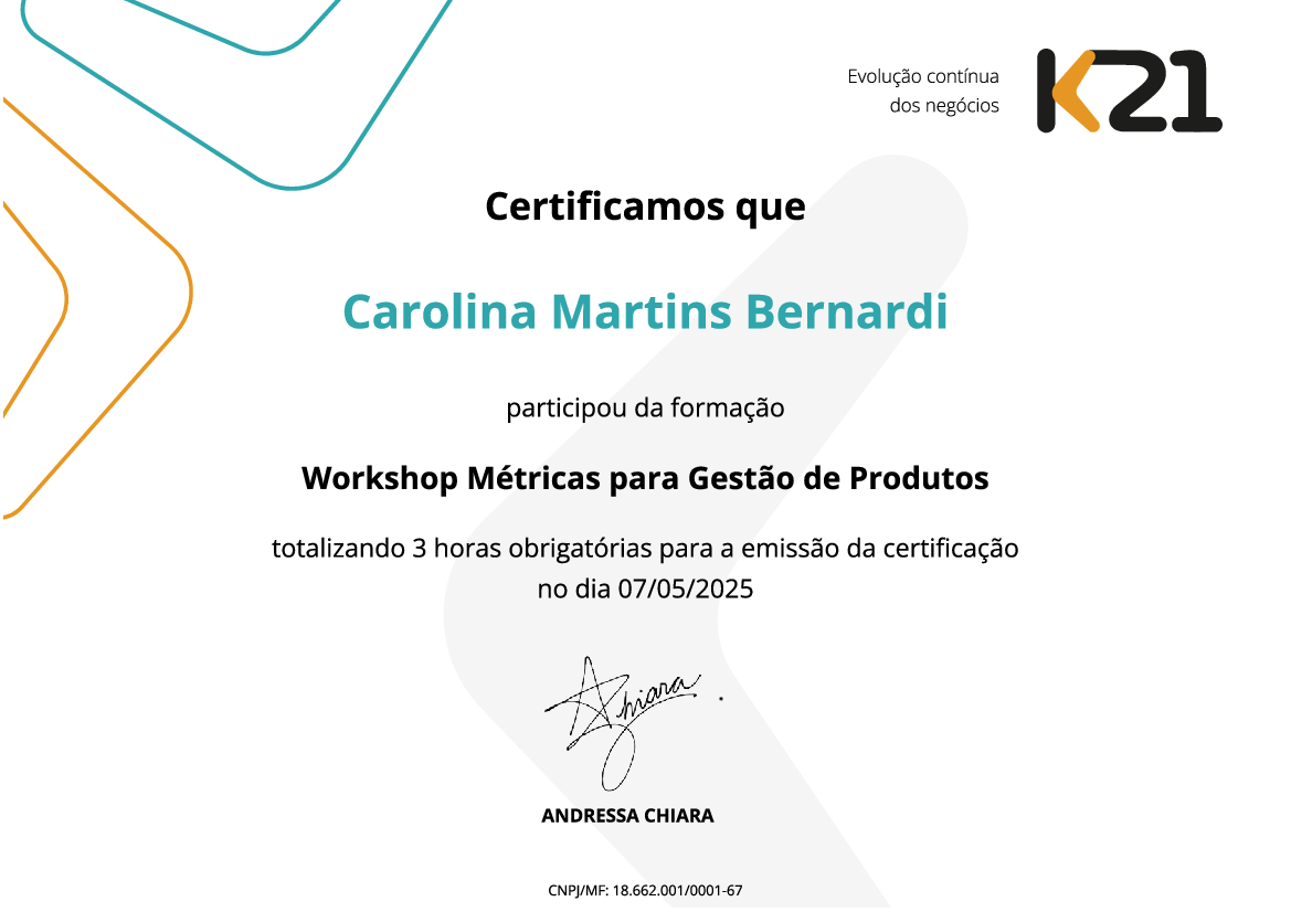 Certificado K21